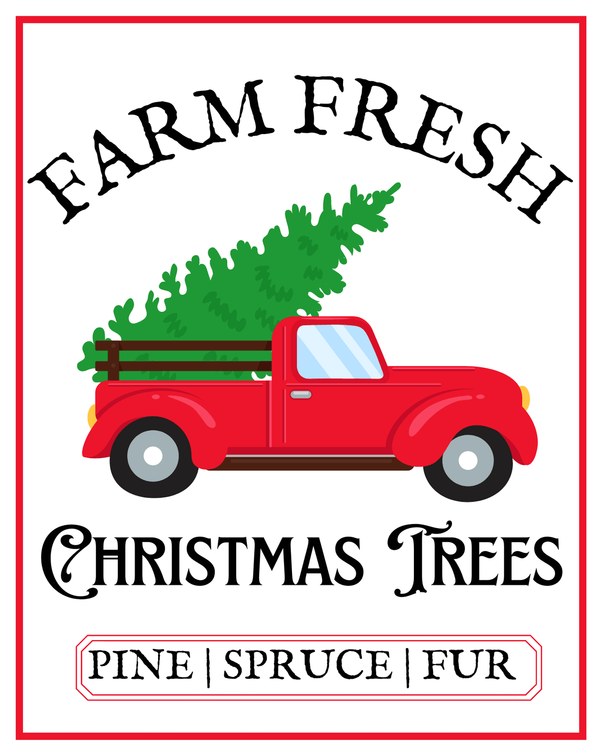 farm fresh christmas tree decoration 