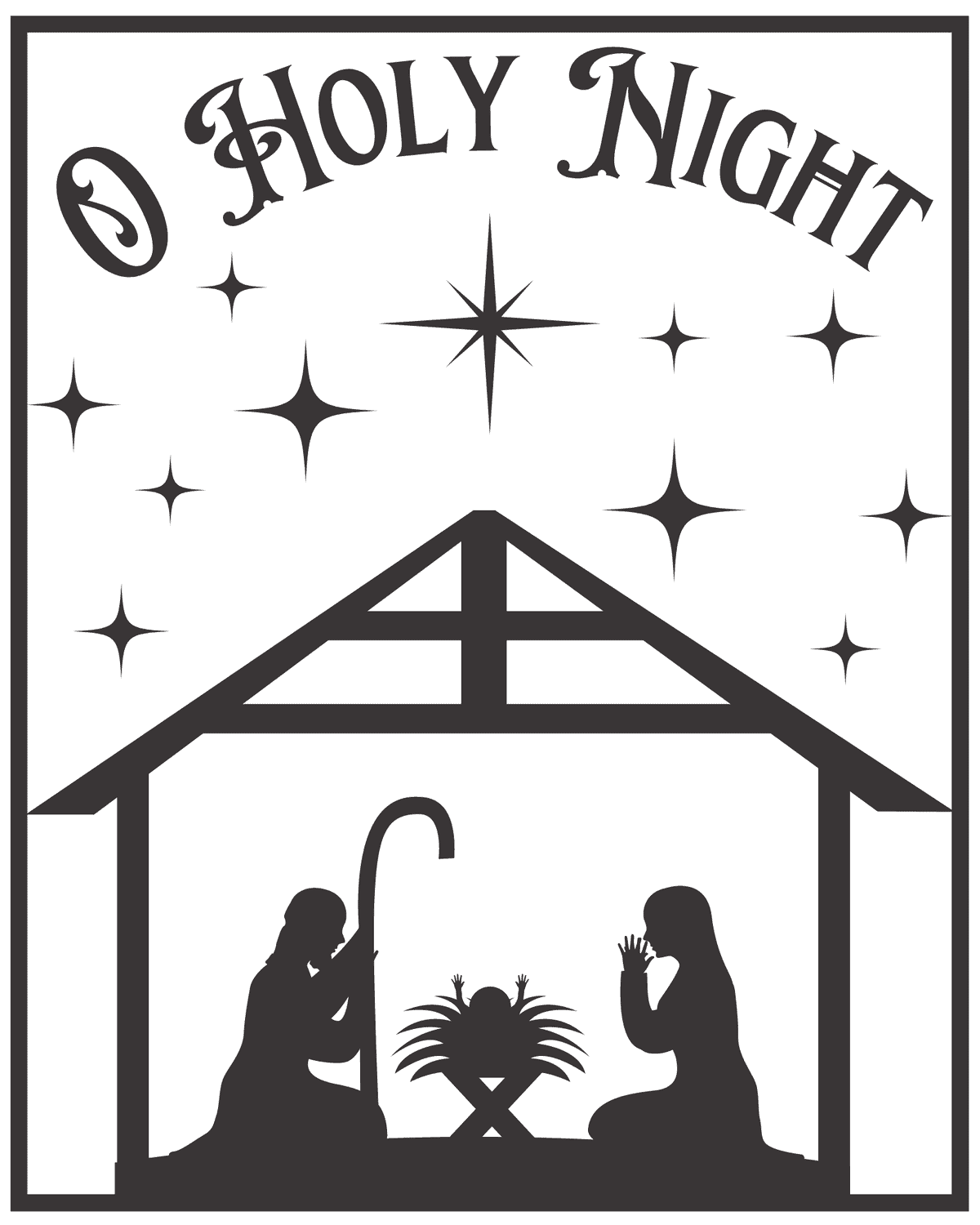 oh holy night nativity scene 
