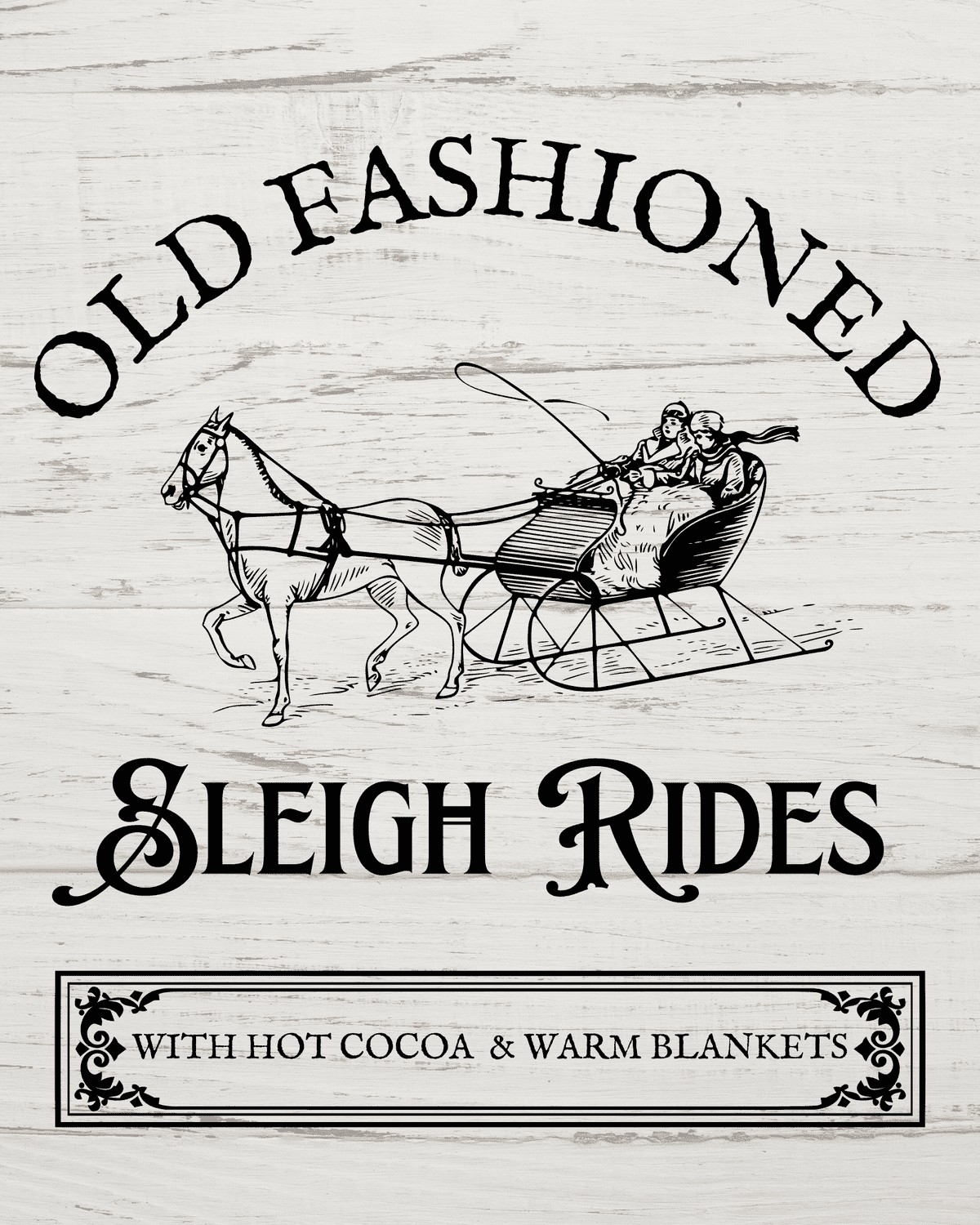 old fashioned sleigh rides