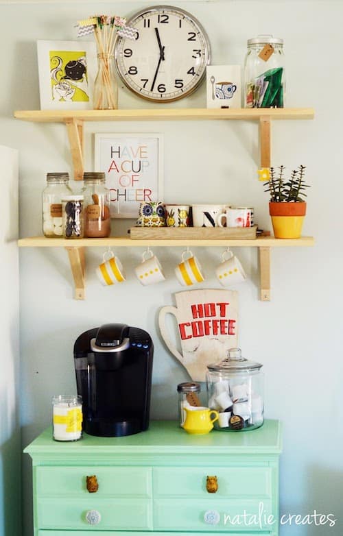 60 Best DIY Home Coffee Bar Ideas - Prudent Penny Pincher