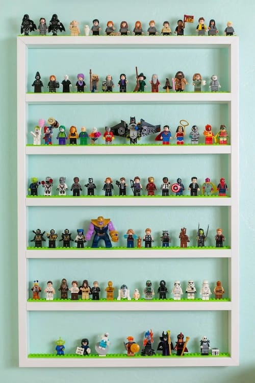 DIY Lego Display Shelves