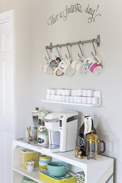 60 Best DIY Home Coffee Bar Ideas - Prudent Penny Pincher