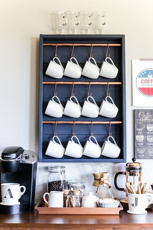 60 Best DIY Home Coffee Bar Ideas - Prudent Penny Pincher