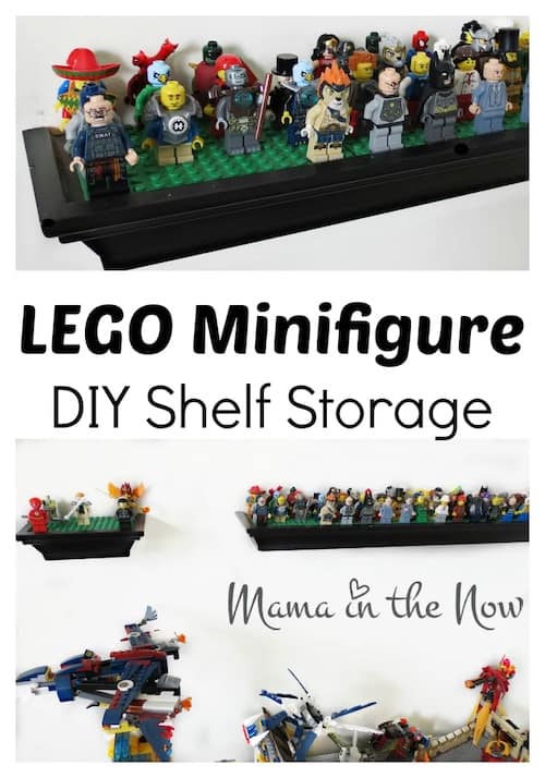 DIY Lego Minifigure Display Shelf