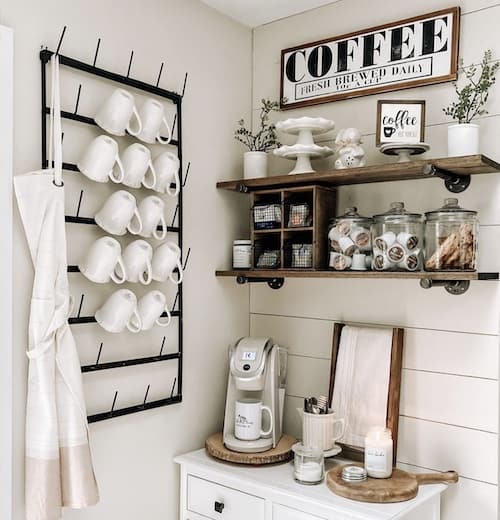 60 Best DIY Home Coffee Bar Ideas - Prudent Penny Pincher