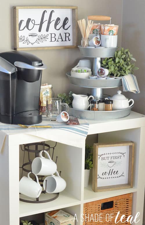 60 Best DIY Home Coffee Bar Ideas - Prudent Penny Pincher