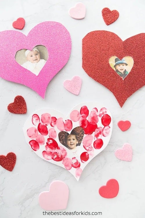 Valentine Heart Card craft for kids