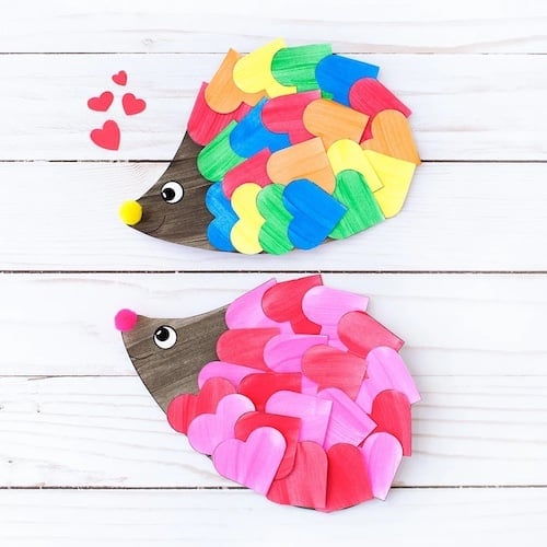 Valentine Hedgehog Craft