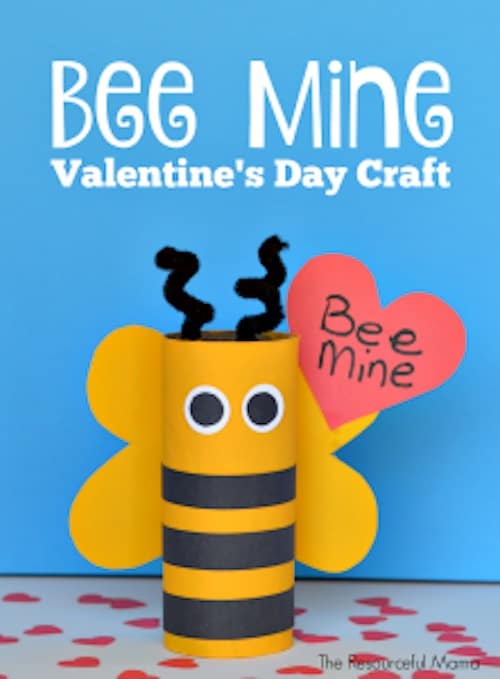 bee mine valentines day craft