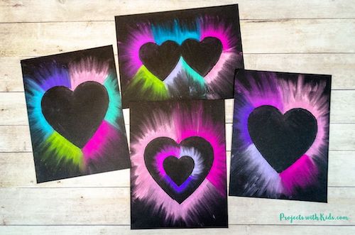chalk pastel hearts