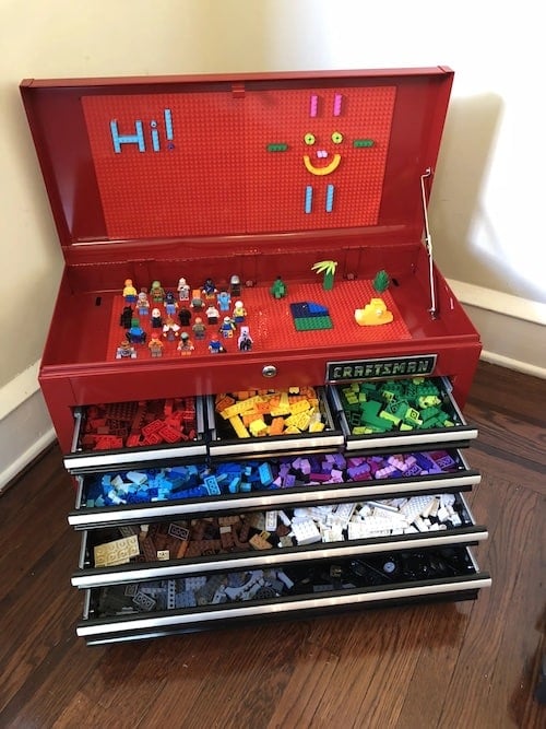 DIY LEGO Portable Multi-level Organization