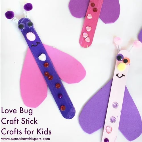 love bug craft stick crafts for kids