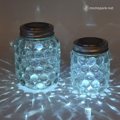 Mason Jar Luminaries craft for adults