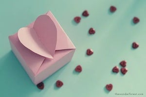 heart box paper craft for adults