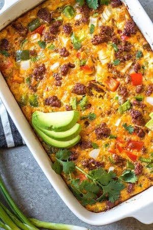 Whole30 Chorizo Egg Bake