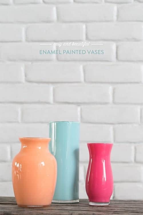 Enamel Painted Vase