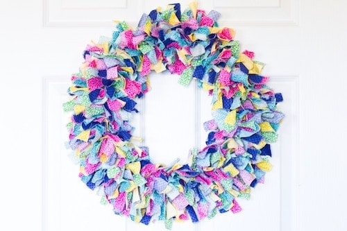 Fabric Rag Wreath