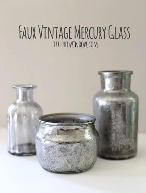 Faux Vintage Mercury Glass