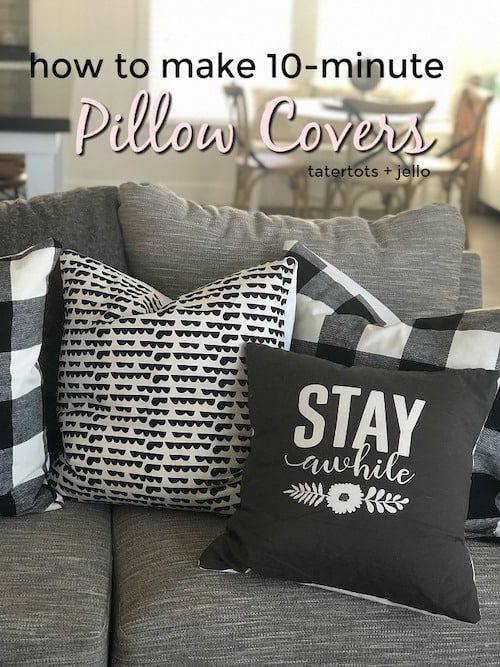 Easy DIY Pillow Covers