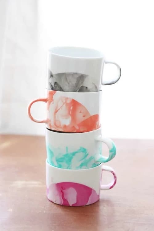 painted mug craft for adults