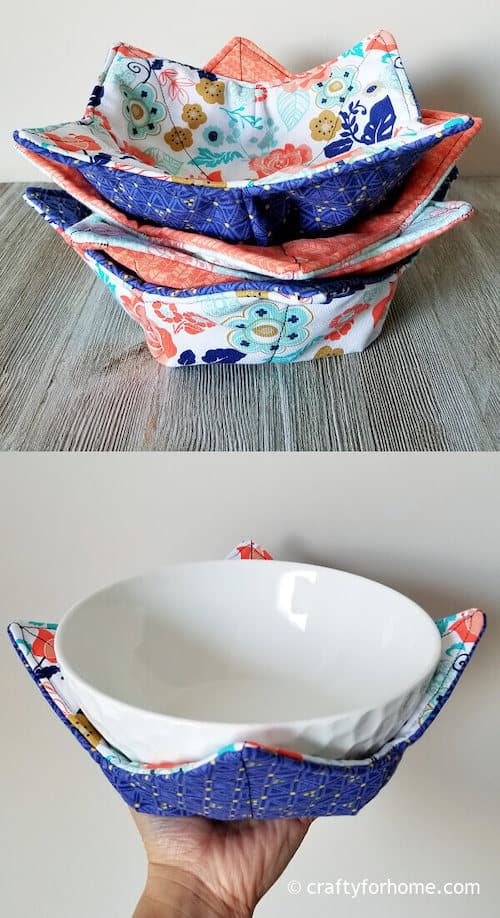 Easy Soup Bowl Cozy Sewing Project