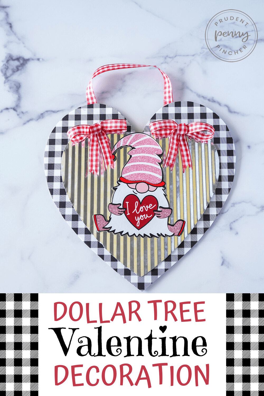 Dollar Tree DIY Heart Wall Decor
