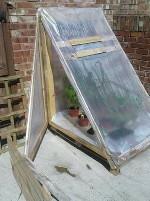 carpa para jardin con palets