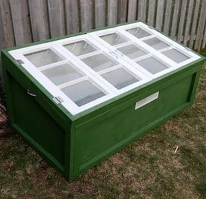 cold frame with window doors