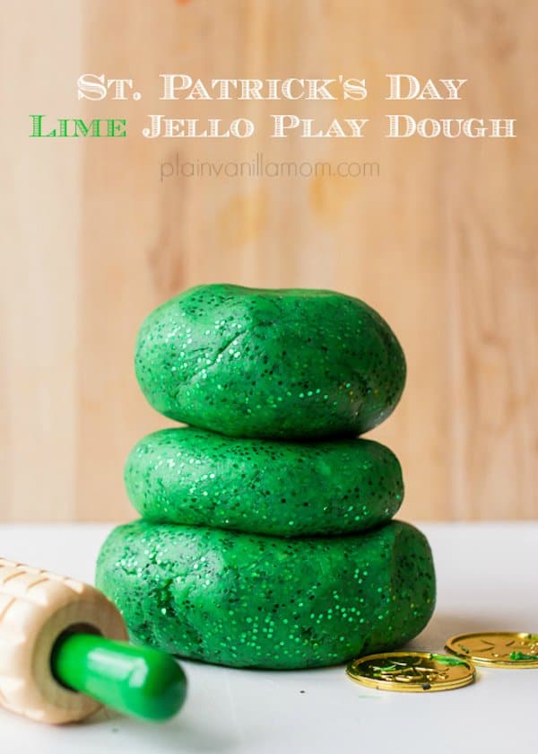 Sparkly Lime Jello Play-Doh