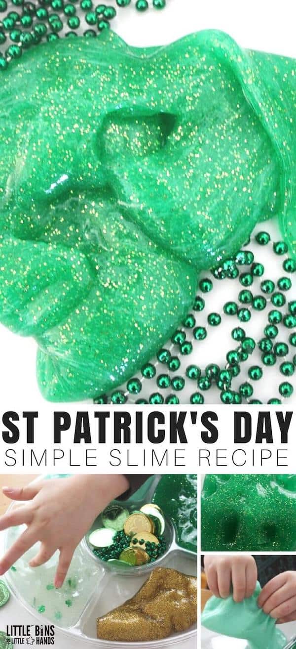 St. Patrick's Day Slime collage
