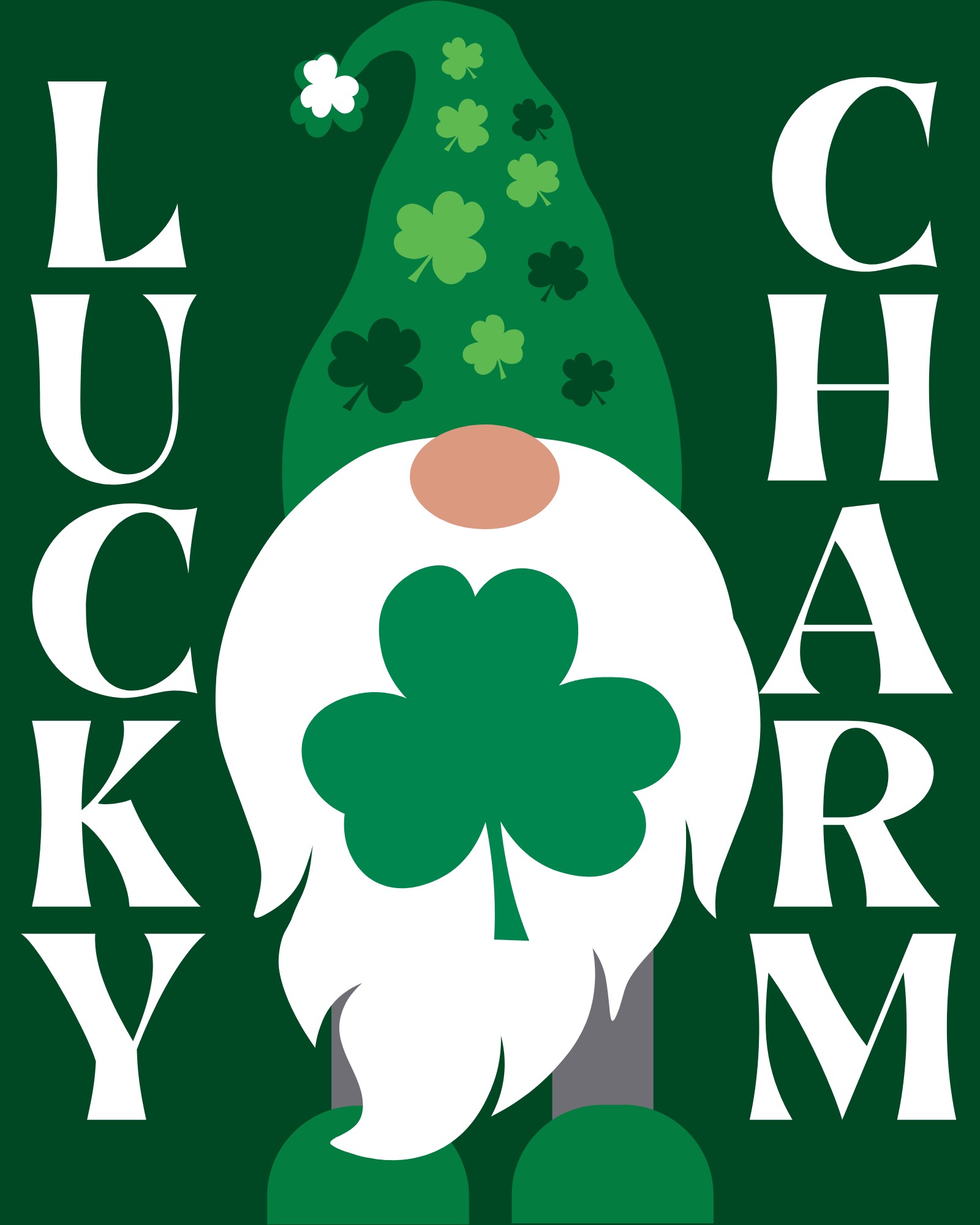 lucky charm st patrick's day gnome printable