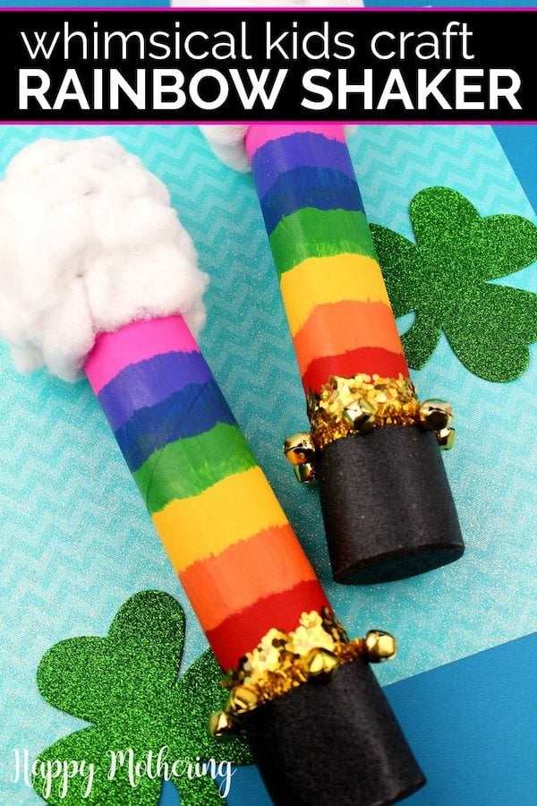 Rainbow Shaker Wand craft for kids