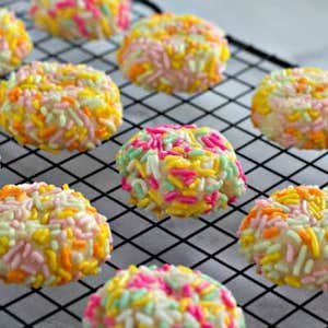 cream cheese sprinkle easter cookies