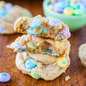 M&M EASTER COOKIES