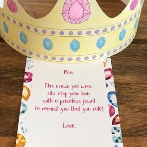 Printable Mother's Day Crown Craft for kids