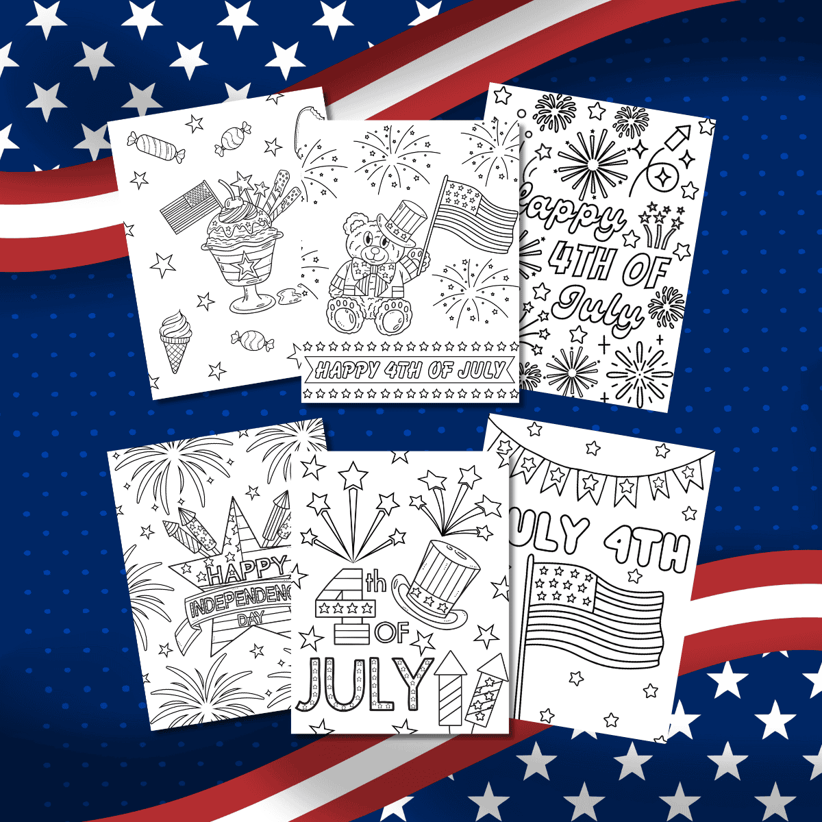 4th of July Coloring Pages