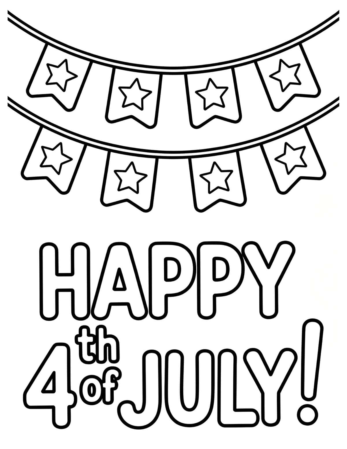 star bunting banner