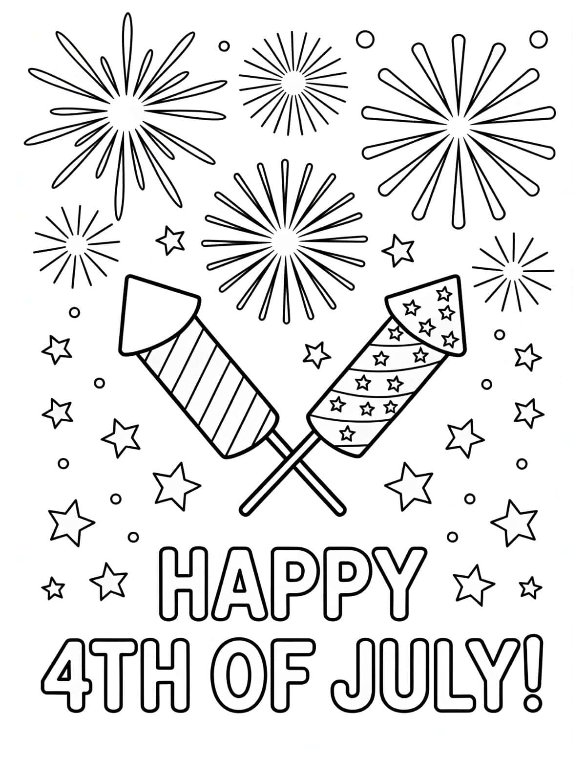 fireworks and rockets