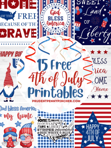 4th of july printables