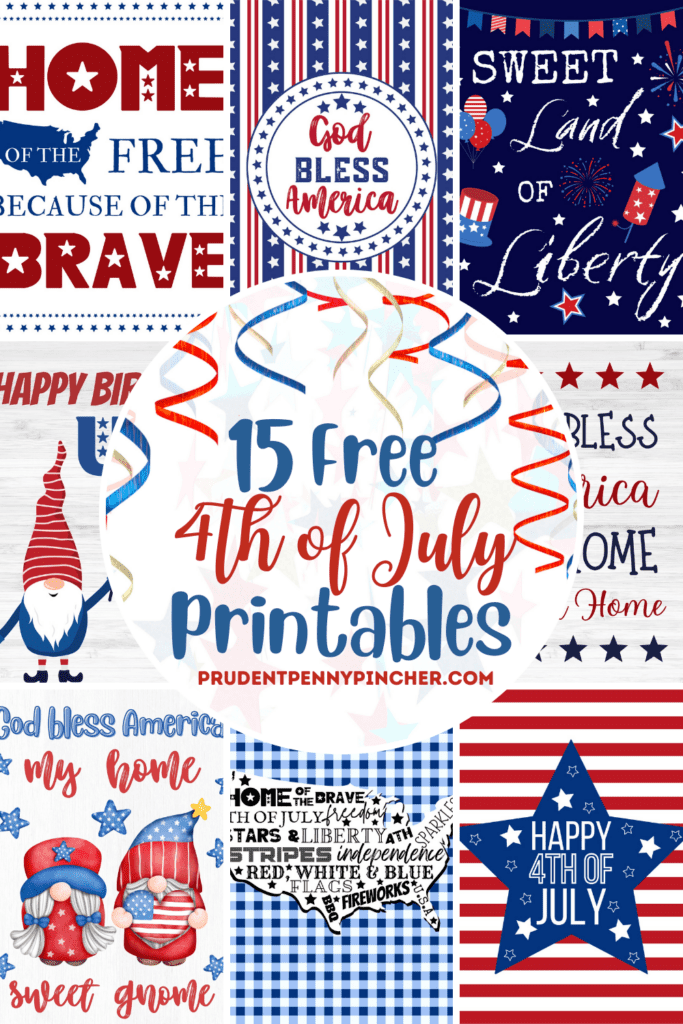 4th of july printables