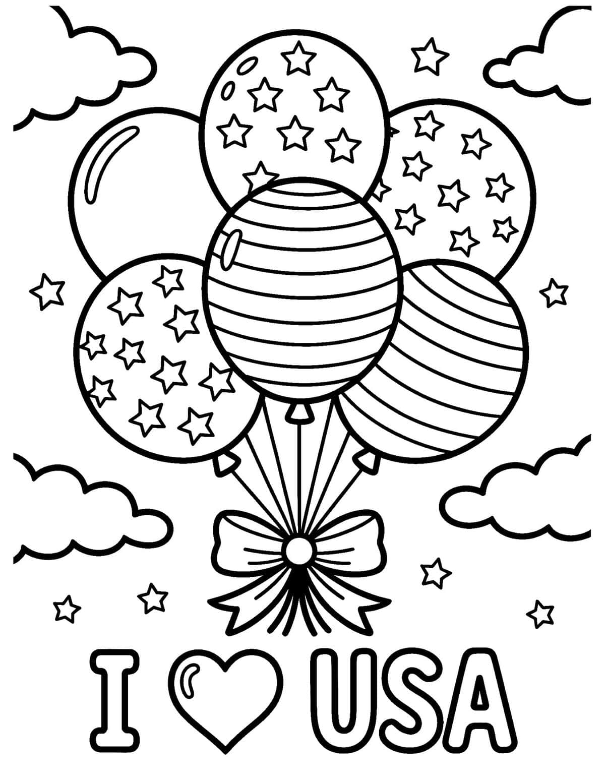 USA coloring page