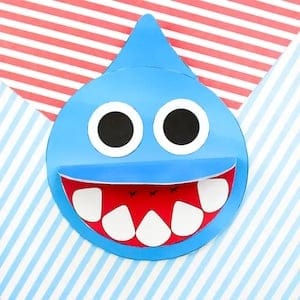Shark Father’s Day Card from kids