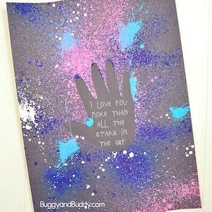 Galaxy Handprint Art