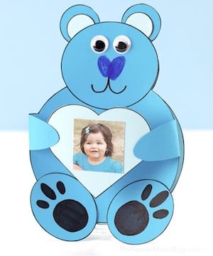 Teddy Bear card father's day Craft for kids