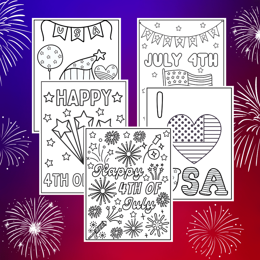 20 Free 4th of July Coloring Pages - Prudent Penny Pincher