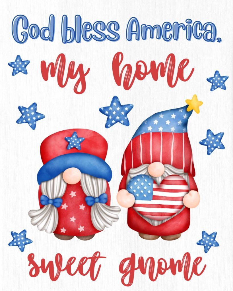 Free Printable 4th of July Framed Art