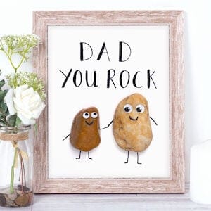 Dad You Rock! picture frame