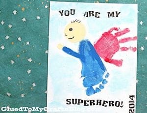 Super Hero Homemade Father's Day Card