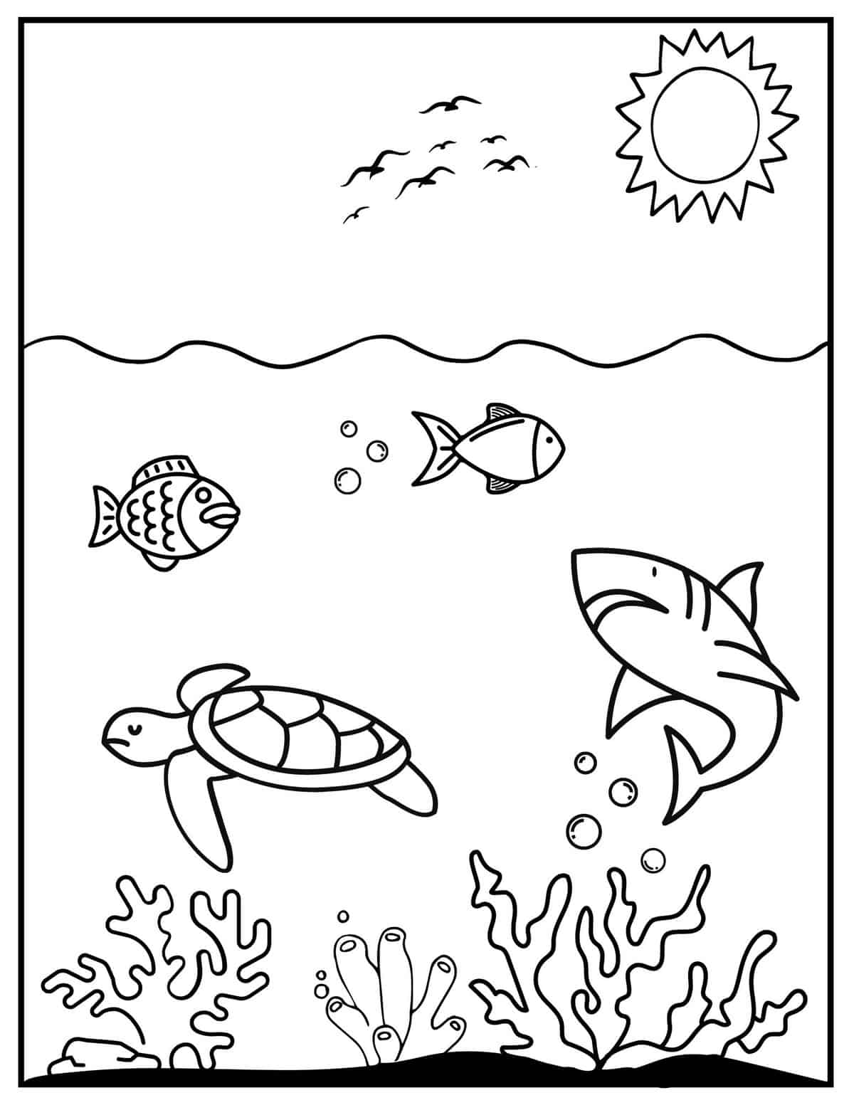 Under the Sea coloring page