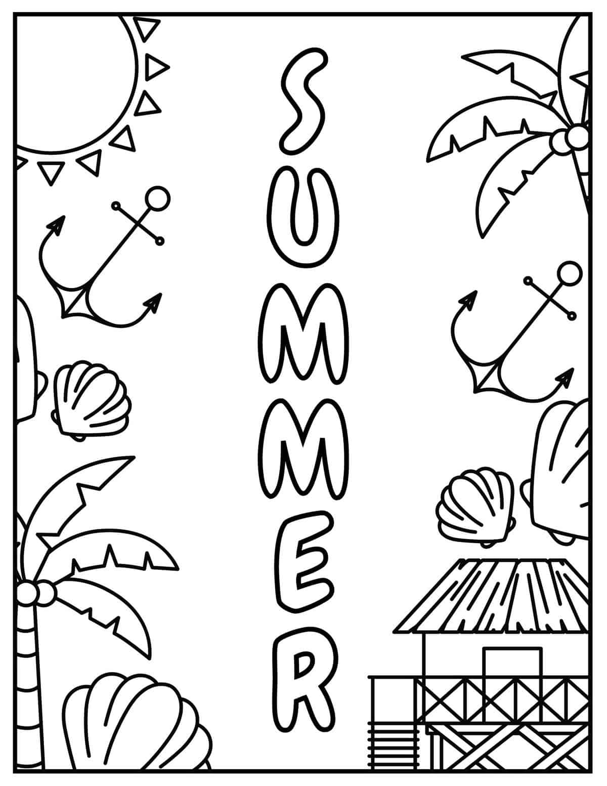 cute anchor coloring pages